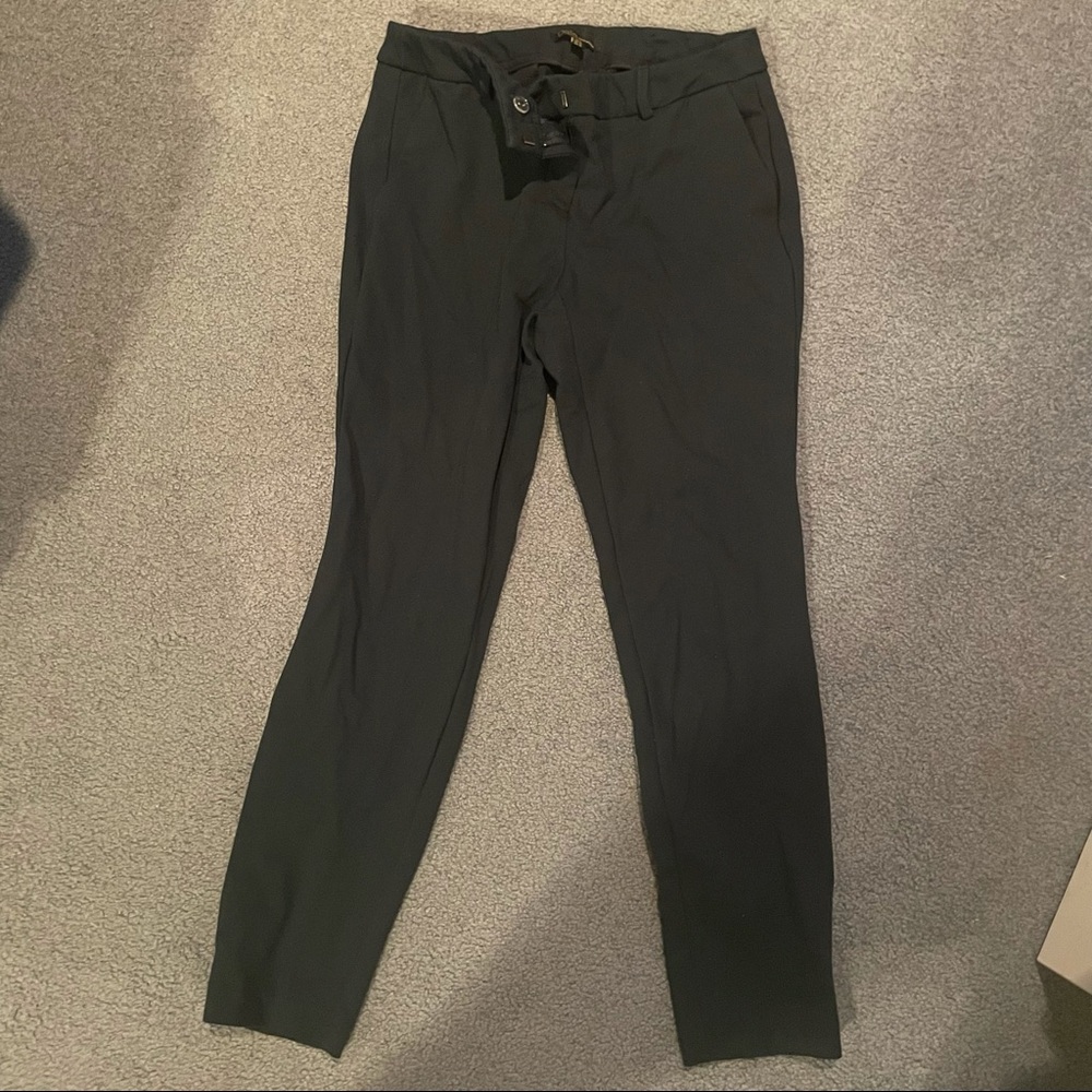 Dark Teal Skinny Dress Pants - Great for Work!